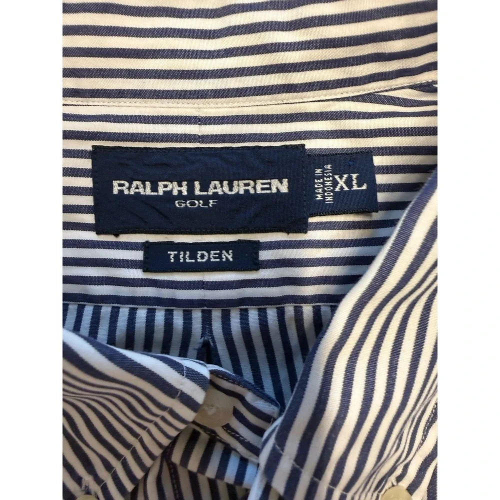 Ralph Lauren Golf Til Den Striped‎ Button Down Shirt (Men's) Xl